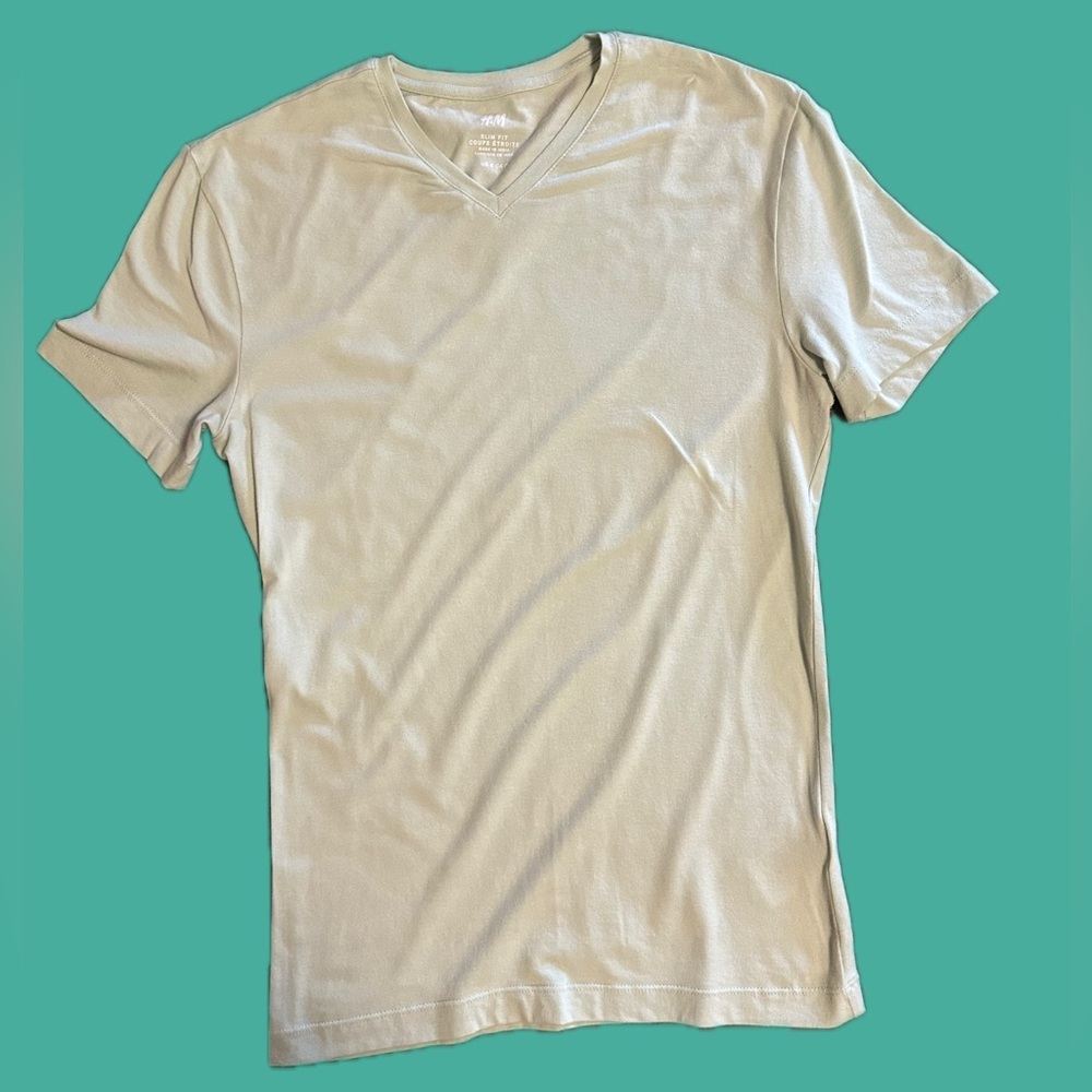 H&M Men Slim Fit V-neck T-shirt